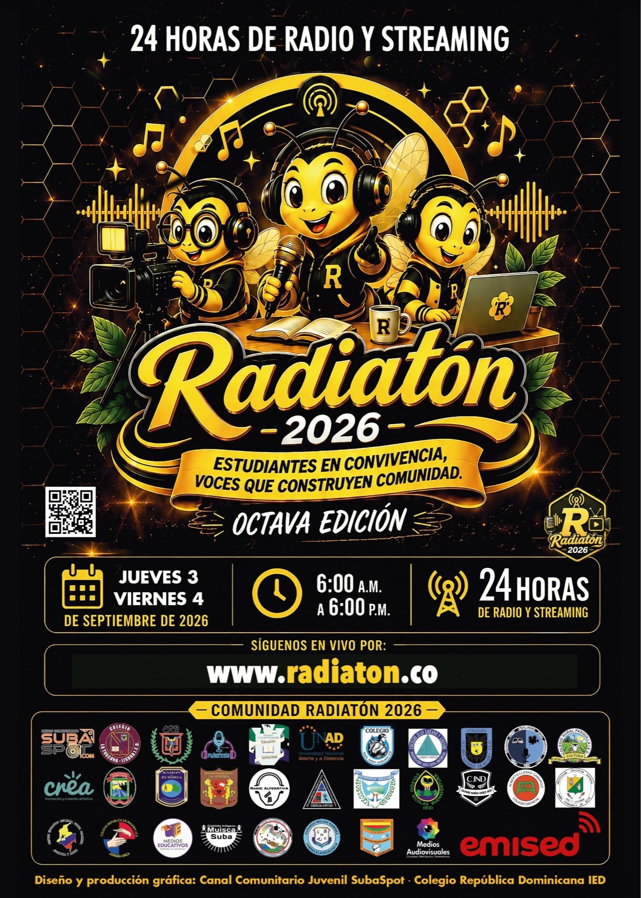 Afiche oficial Radiatón 2026