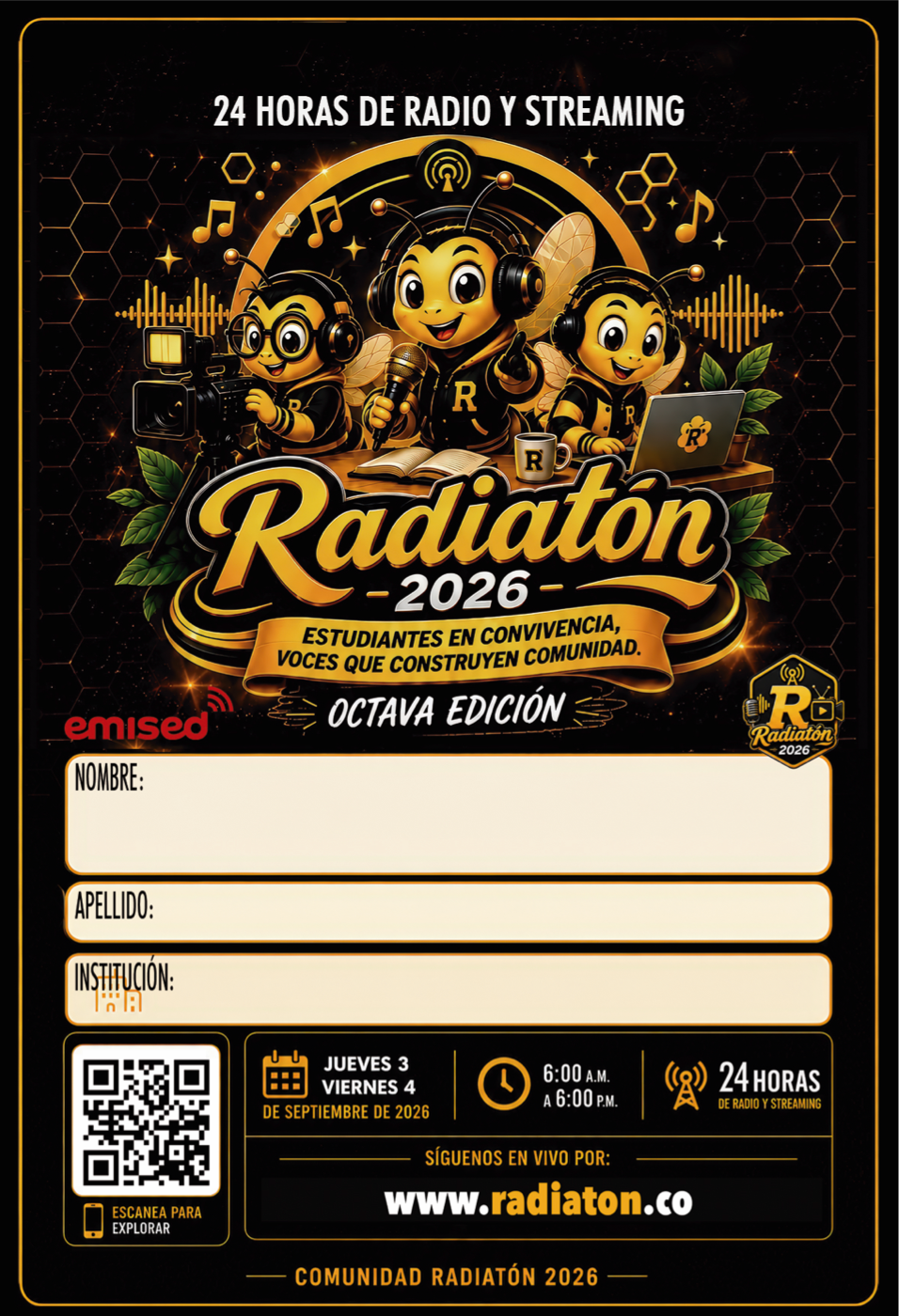 Escarapela Radiatón 2026